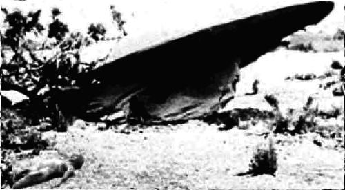 UFO crash with occupant remains
