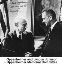 Oppenheimer and Lyndon Johnson