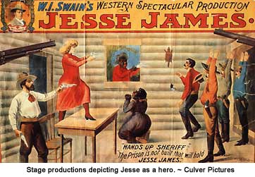 Stage productions depicting Jesse as a hero.