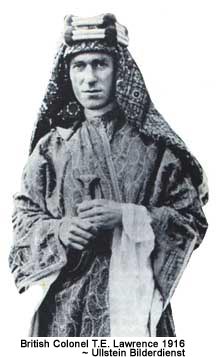 British Colonel T.E. Lawrence 1916