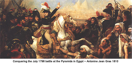 Conquering the July 1798 battle at the Pyramids in Egypt