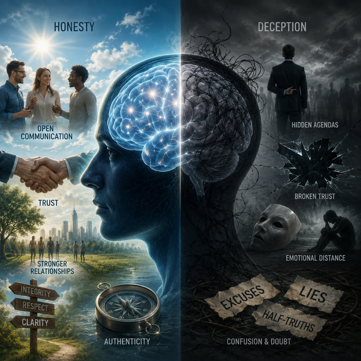 Psychology of honesty and deception